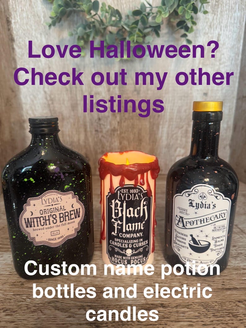 Bouteilles de potion d'Halloween, décoration effrayante d'apothicaire image 8