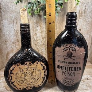 Bouteilles de potion d'Halloween, décoration effrayante d'apothicaire image 5
