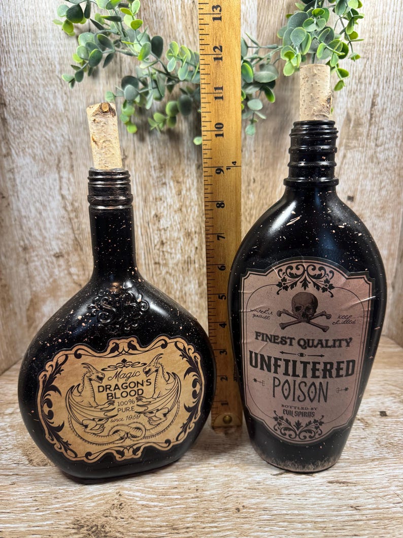 Bouteilles de potion d'Halloween, décoration effrayante d'apothicaire image 5