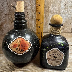 Bouteilles de potion d'Halloween, décoration effrayante d'apothicaire image 3