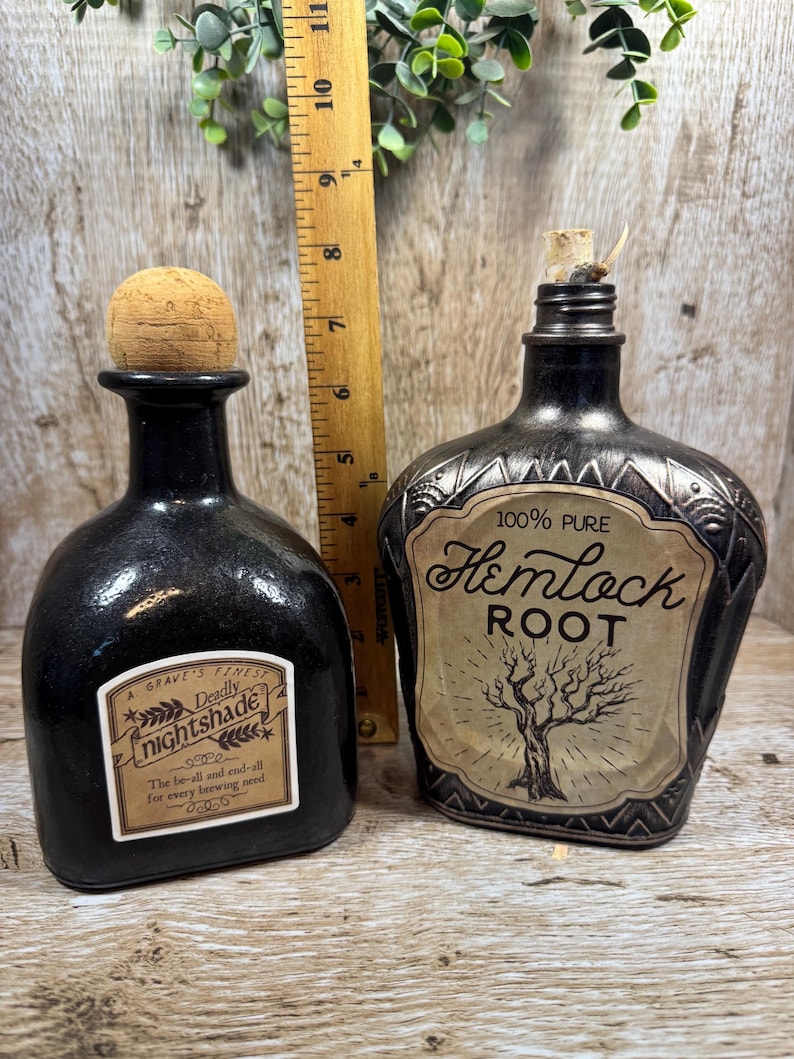 Bouteilles de potion d'Halloween, décoration effrayante d'apothicaire image 6