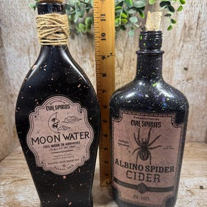 Bouteilles de potion d'Halloween, décoration effrayante d'apothicaire image 2