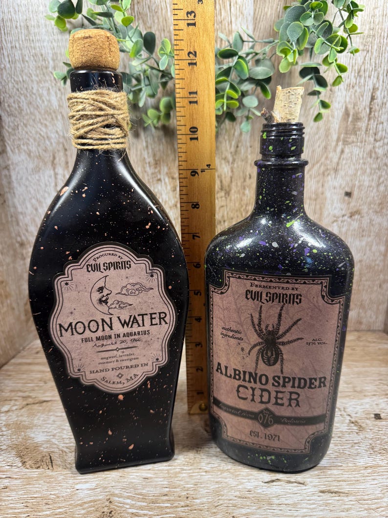 Bouteilles de potion d'Halloween, décoration effrayante d'apothicaire image 2