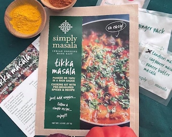 Easy Indian Spice Kit: Tikka Masala & Chickpea Recipes and more