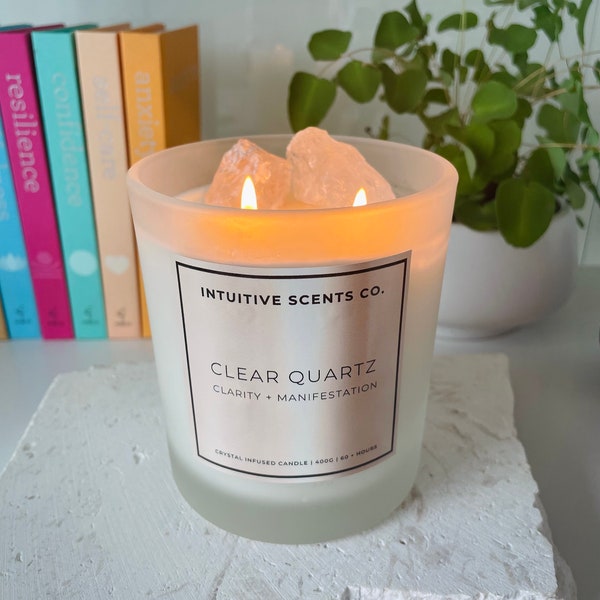 Clear Quartz Scented Candle: Scented Relaxation