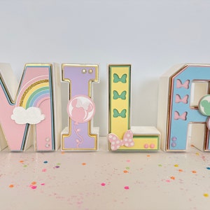 Vintage Disneyland 3D Letters: Personalized Party Decor