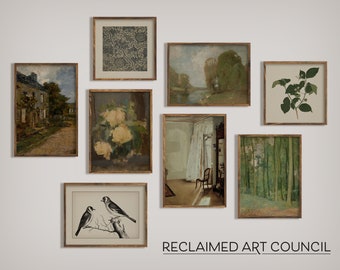 Printable Vintage Gallery Wall Art Set | Warm Gallery Wall Print Set | Modern Farmhouse Gallery Wall | Digital Download
