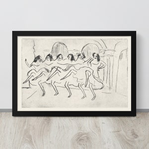 Abstract Burlesque Line Art | Abstract Dancing Print | Minimalist Sketch | Abstract Sketch Print | Women Dancing | Line Art | Figure Art