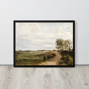 Country Road Painting | Country Landscape Print | Farm Path Wall Art | Farmhouse Decor | Vintage Art | Downloadable Art