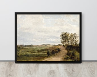 | de peinture de route de campagne | d’impression de paysage de pays | d’art mural Farm Path Décoration de ferme | | d’art vintage Art téléchargeable