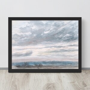 Vintage Watercolor Cloud Print | Clouds Painting | Antique Cloud Study | Rustic Cloud Wall Art | Clouds Printable Art | Cloud Wall Art