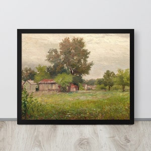 ファームハウス ウォール アート | ファームハウス プリント | 納屋アート | リビング ルーム デコレーション | ファーム アート ペインティング | カントリー デコレーション
