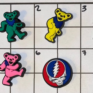 Grateful Dead Croc Charms Etsy