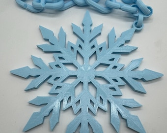 12 ft skeleton Snowflake necklace oversized large groundbreaker