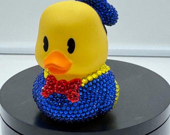 Custom Rubber Ducks decorated with rhinestones bling