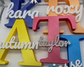 Personalized Name with Initial 3d printed decor