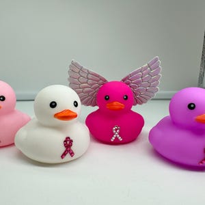 Custom Rubber Ducks Cancer Support Awareness