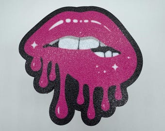 Pretty Drip Lips Trailer Tow Hitch Cover 3d printed custom