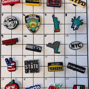 New York City NYC empire state statue liberty charm for shoes clogs  accessories for Crocs Dominican