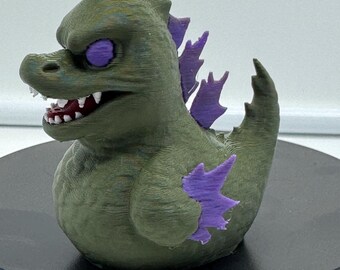 Reptile Dinosaur Zilla style Duck for Cruises 3D Printed