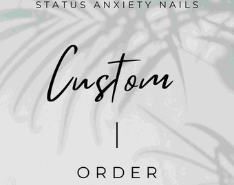 pedido personalizado / prensa en las uñas / hecho a medida / calidad del salón / reutilizable