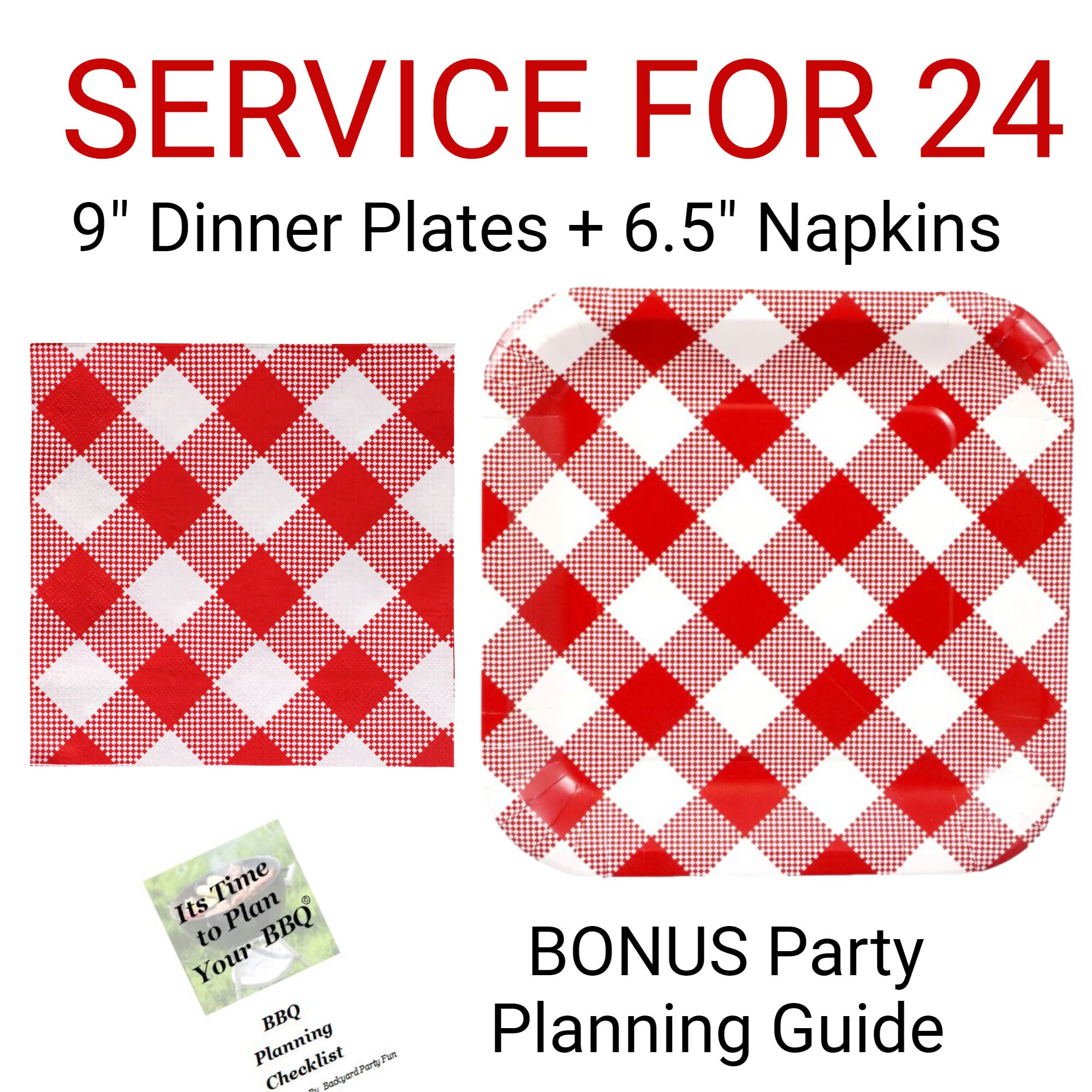 Gingham Theme Red and White 9