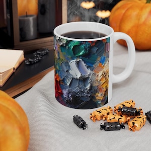 Colorful Abstract Ceramic Coffee Cups - Perfect for Art Lovers, Unique Gift Idea, Home Decor, Tea Lovers, Vibrant Beverage Mug