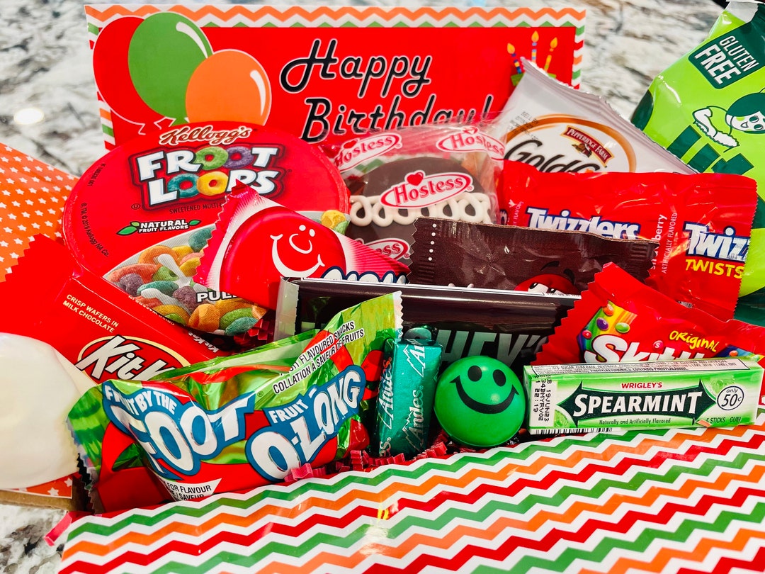 Birthday Snack Box for Him Birthday Care Package for Him Etsy
