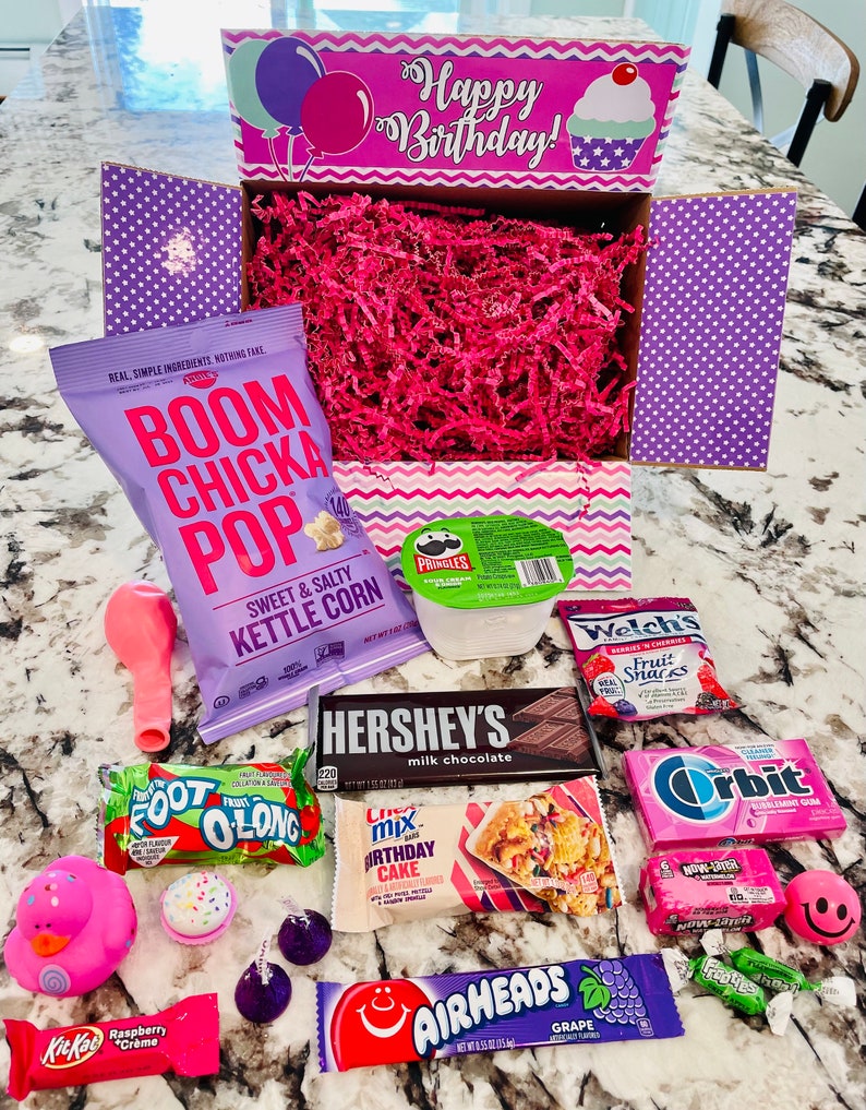 Birthday Box for Her BIRTHDAY Snack Box Birthday Care Etsy