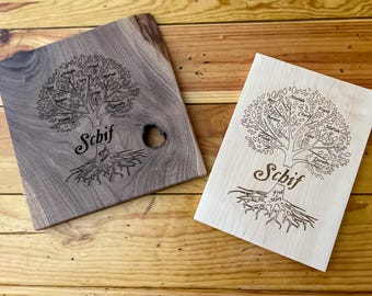 Wooden Family Tree Sign, Custom Family Heritage, Genealogy, Family History, Ancestor log,  Family Reunion Door Prize,  Heirloom Gift