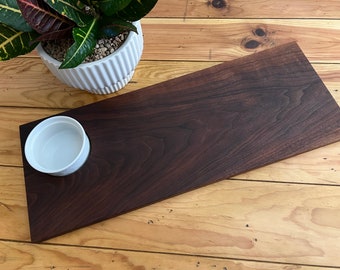 Handmade Walnut Charcuterie Board with Bowl | Personalized Cutting Board | Custom Serving Tray | Cheese Board | Ramekin Dip Bowl | Décor
