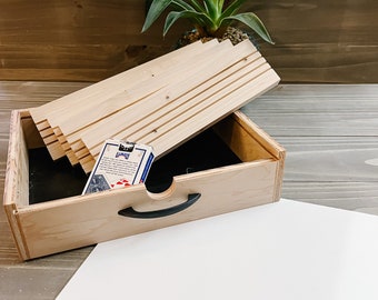 Deluxe Card Party Case | Card Rack | Card Tray | Card Holder | Board Game Card Tray | Ergonomic Arthritic Elder Aid | Canasta Rummy Poker