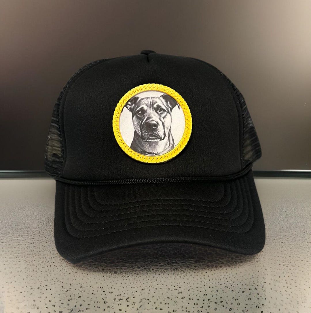 Custom Framed Pet Hat Using Your Pet Photo - Personalized Dog Hat ...
