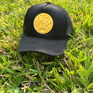 Medusa Mesh Snapback Trucker Cap - Elegant Greek Mythology Goddess Hat, 3D Medusa Art Trucker Cap Hat, Designer Statement Hat, YD Versac image 9