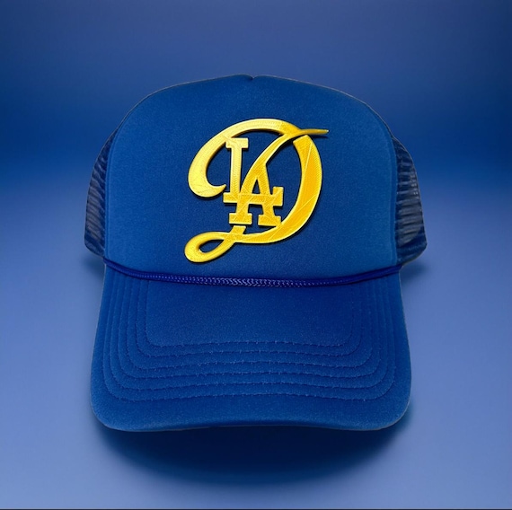 Custom Los Angeles Dodgers 3d Sculpted Snapback Trucker Hat  display picture 1
