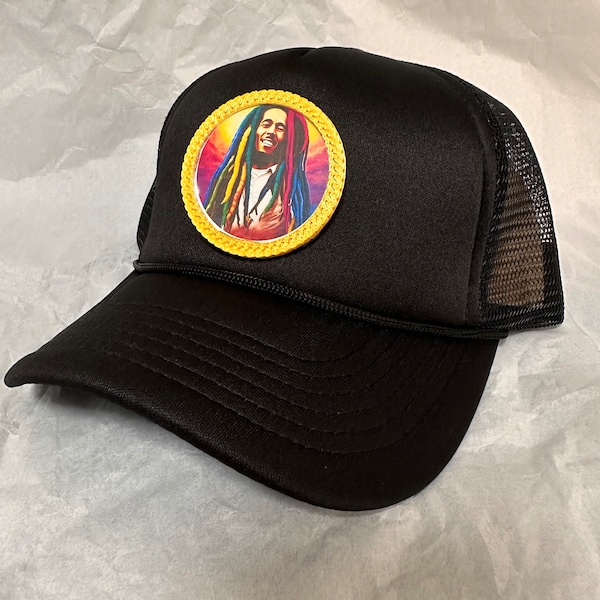 Bob Marley Inspired Hat - Handcrafted Rasta Style with Reggae Spirit - Unique Headwear for Music Lovers - One Love Fashion Statement. Versac