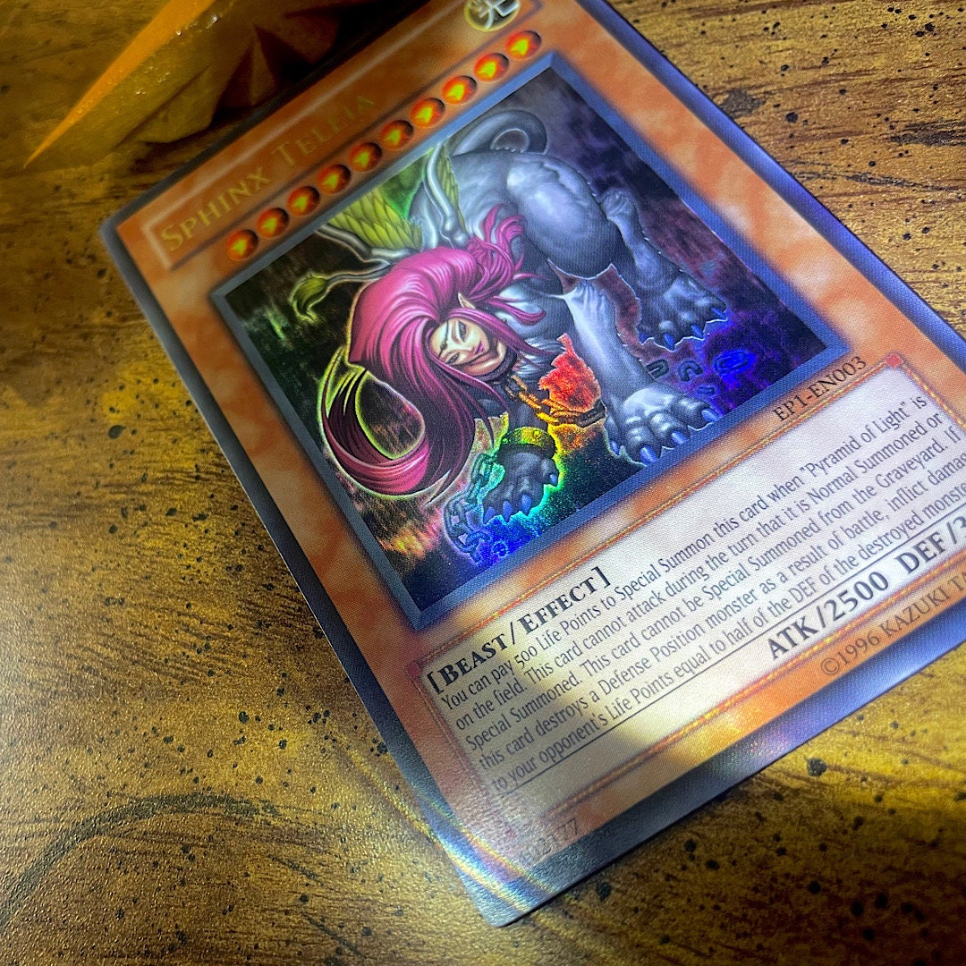 Yugioh Karte Teleia Die Sphinx - Ultra Rare Deutsch Exklusiv Pack 1