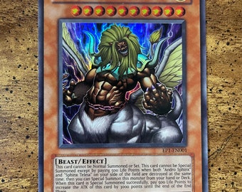 Theinen The Great Sphinx EP1-EN001 1st Edition Ultra Rare MINT Yu Gi Oh! Card from Exclusive Pack Collection 1996.