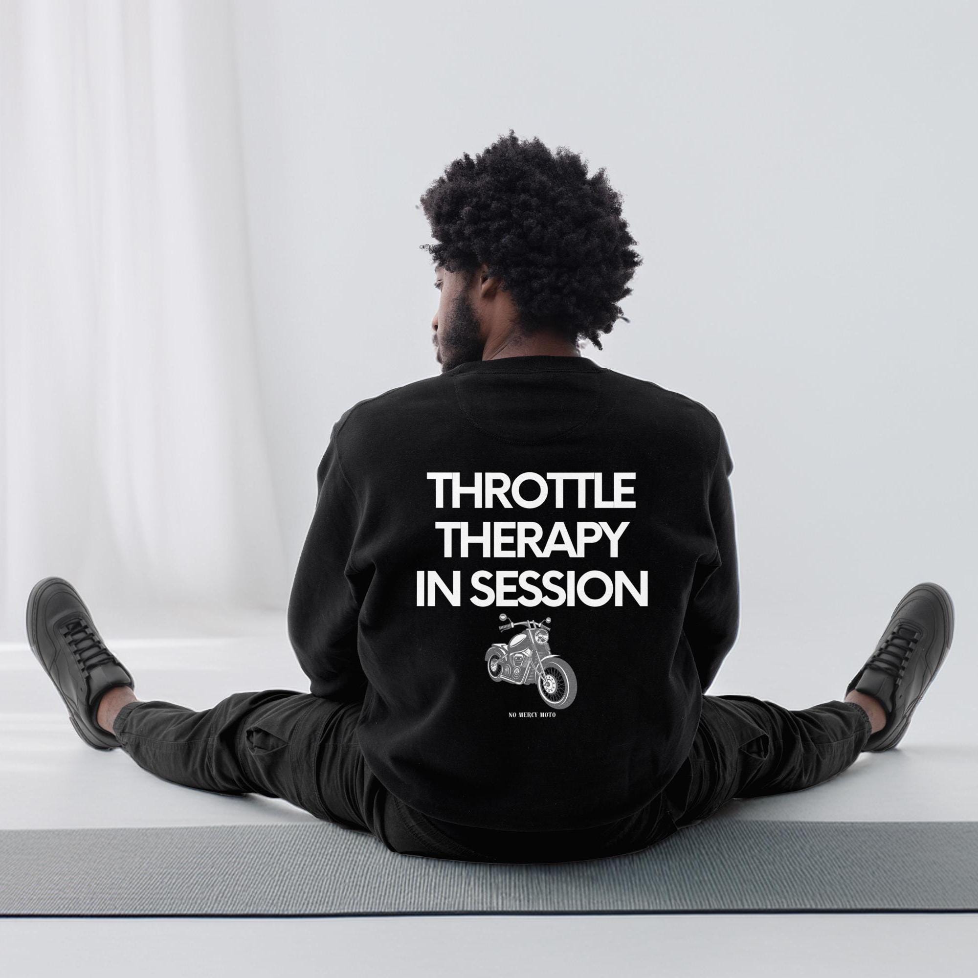 Throttle Therapy in Session Tee | Ride to Clear Your Mind Shirt | Biker Life T-Shirt