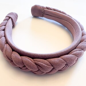 Solid Lavendar Braided Headband | Women’s and Girls Hair Accessory | Boho Accessory