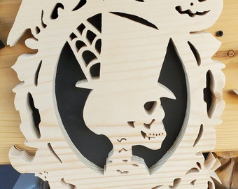 Wooden Skull Wall Décor (Scroll Saw)