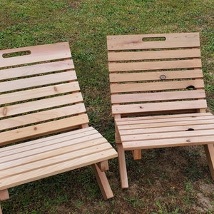 Collapsible Cedar Nesting Chair (Wood Plugs Only)