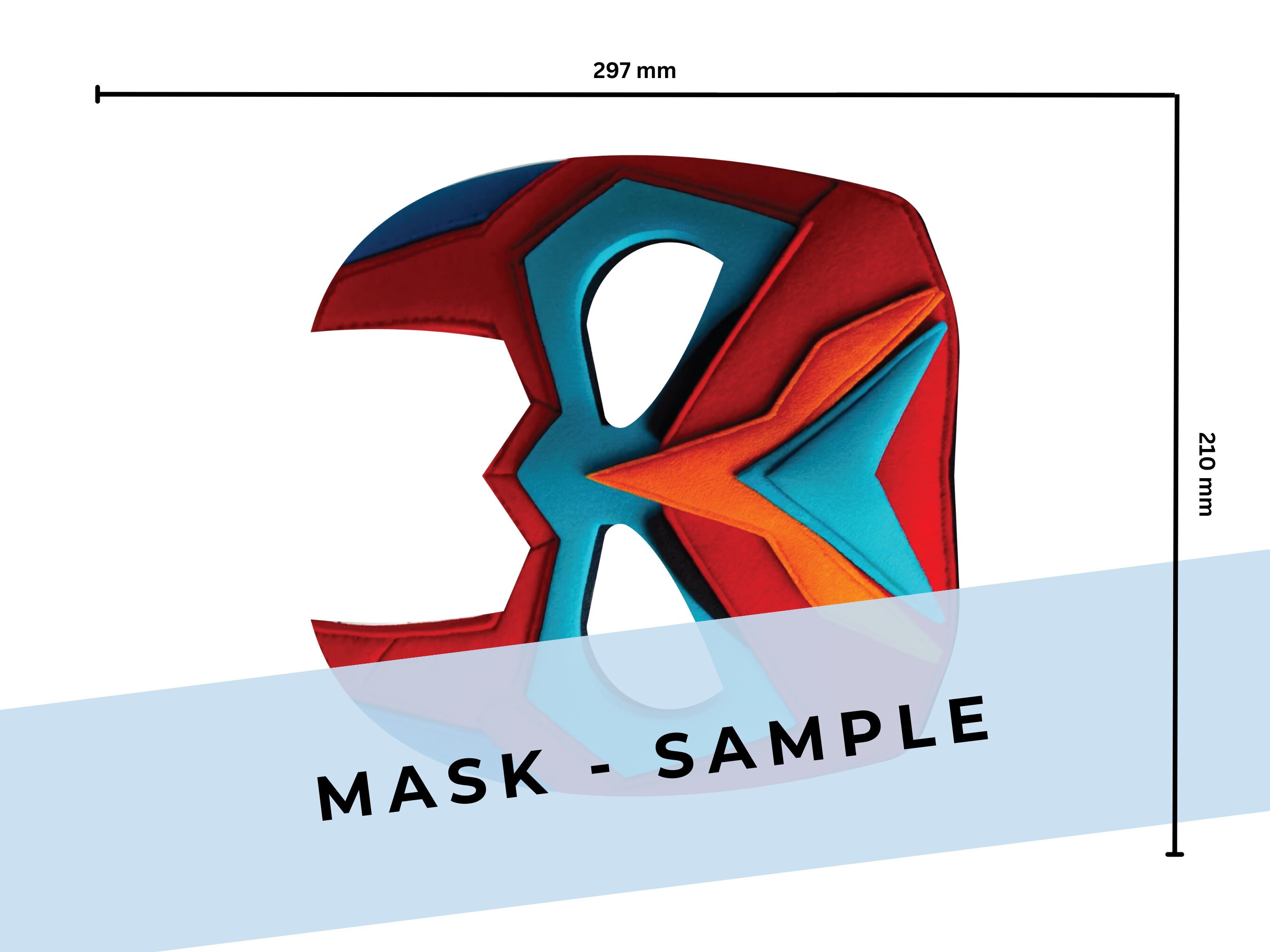 Superhero Mask Patterns: Printable Masks & Felt Sewing Kit (PDF ...