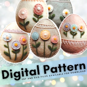 Viltpatronen voor paaseieren: lenteknutsels (pdf-download)