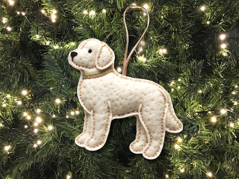 DIY Felt Ornament Kit Handmade Dog Pattern for Christmas Tree labrador
