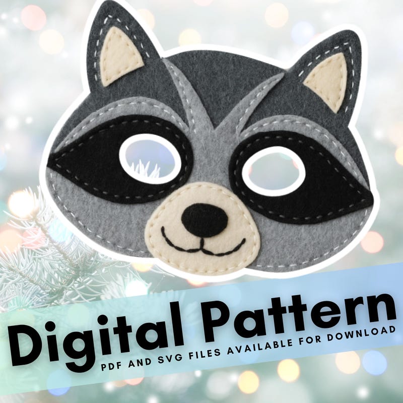 Raccoon Mask - Etsy