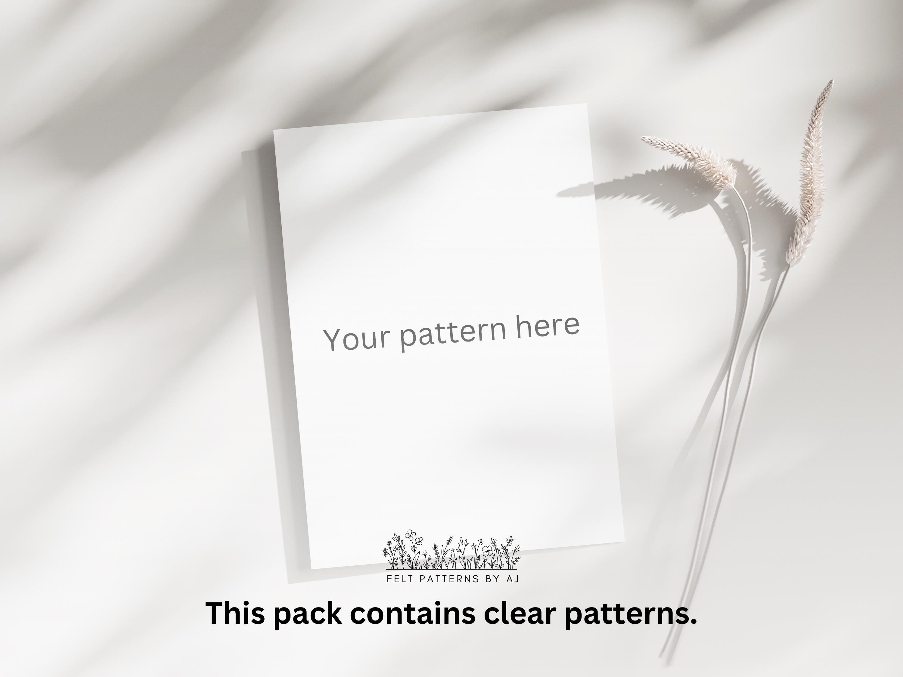 イースターの犬のフェルトオーナメントのパターン：SVG + PDF縫製