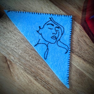 Bookmark PATTERN -- line drawing woman