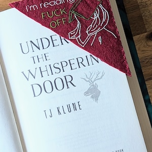 I&#39;m reading-fuck off handmade corner bookmark