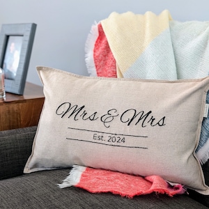 Custom Hand-Embroidered Pillow